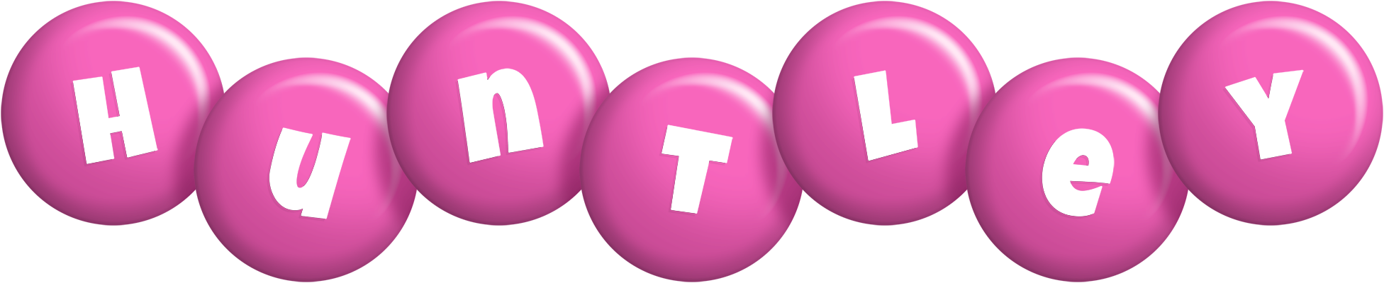 Huntley candy-pink logo