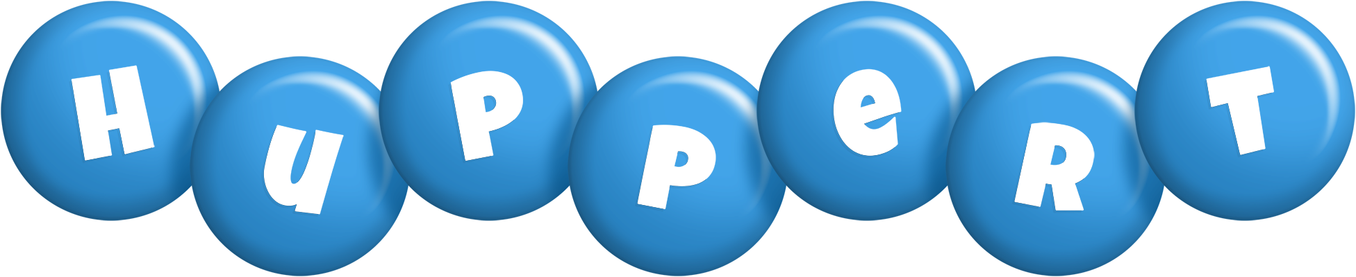 Huppert candy-blue logo