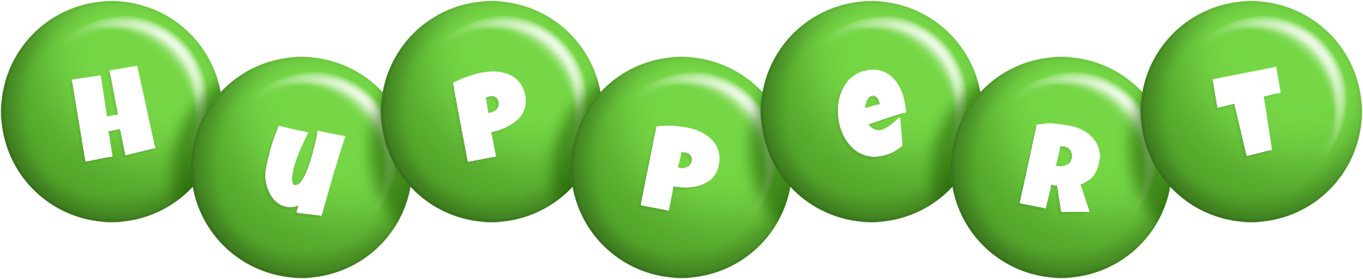 Huppert candy-green logo