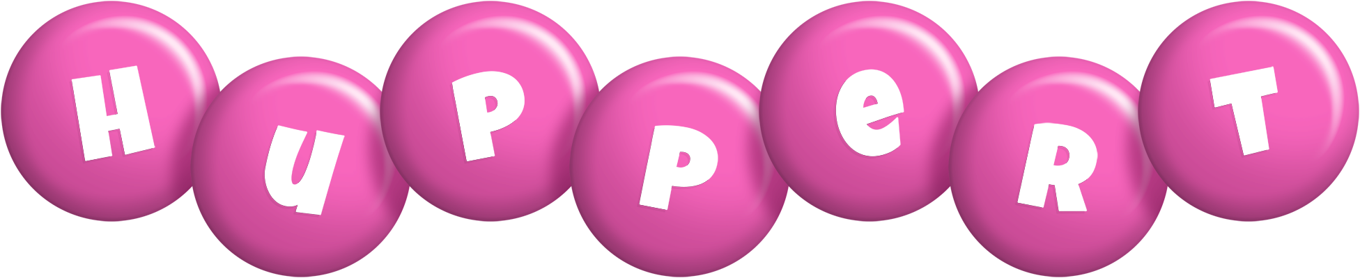 Huppert candy-pink logo