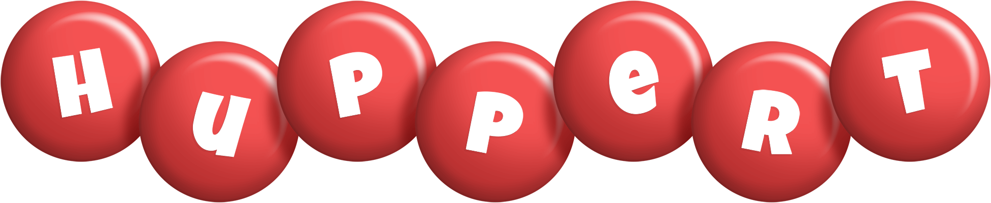 Huppert candy-red logo