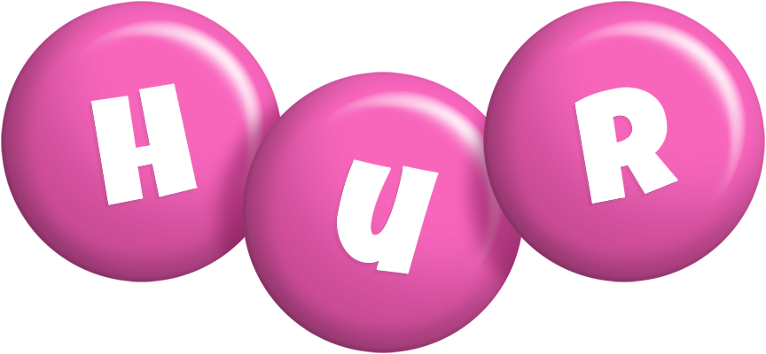Hur candy-pink logo