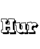 Hur snowing logo