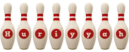 Huriyyah bowling-pin logo