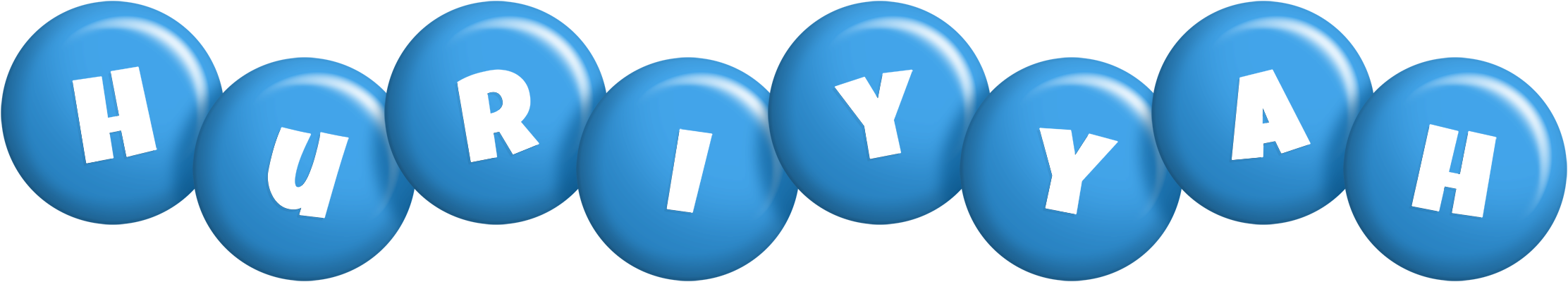 Huriyyah candy-blue logo