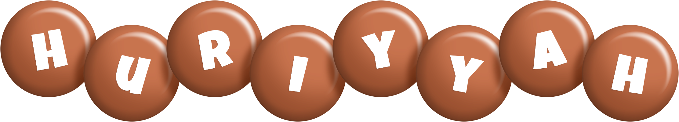Huriyyah candy-brown logo