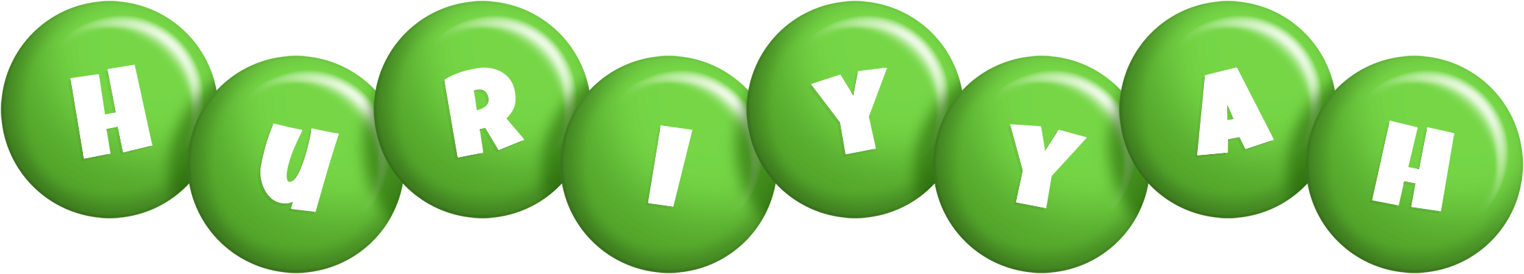 Huriyyah candy-green logo