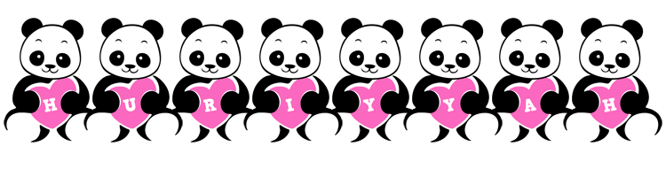 Huriyyah love-panda logo