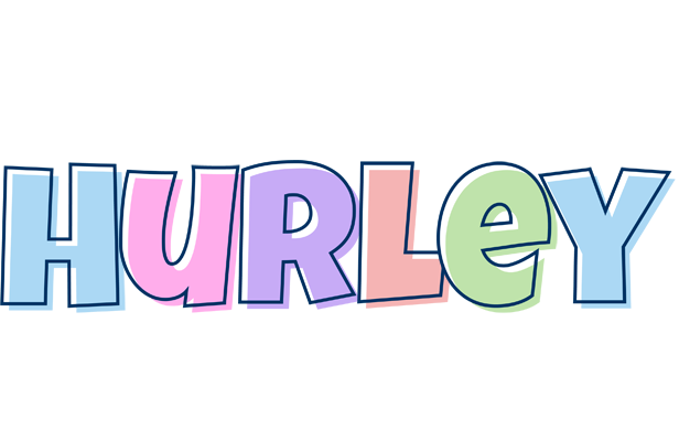 Hurley pastel logo