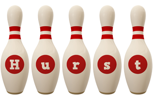 Hurst bowling-pin logo
