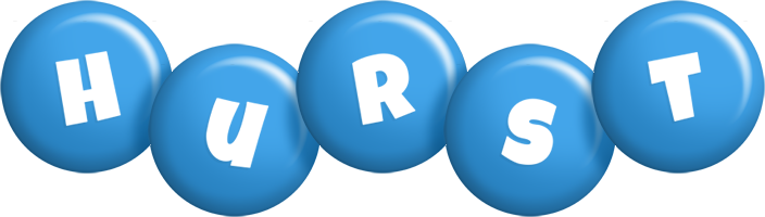 Hurst candy-blue logo