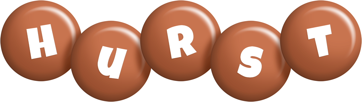 Hurst candy-brown logo