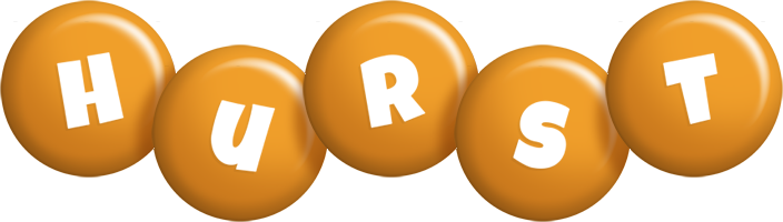 Hurst candy-orange logo