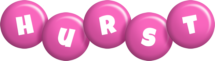 Hurst candy-pink logo