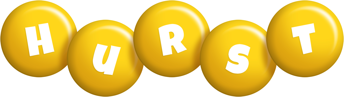 Hurst candy-yellow logo