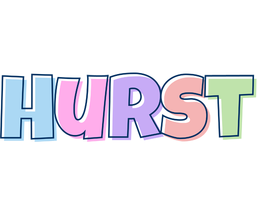 Hurst pastel logo