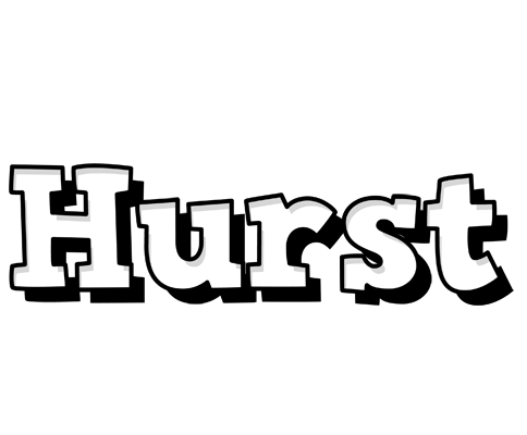 Hurst snowing logo