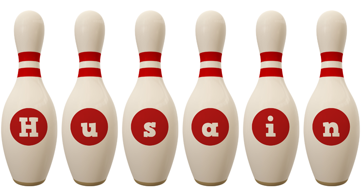 Husain bowling-pin logo
