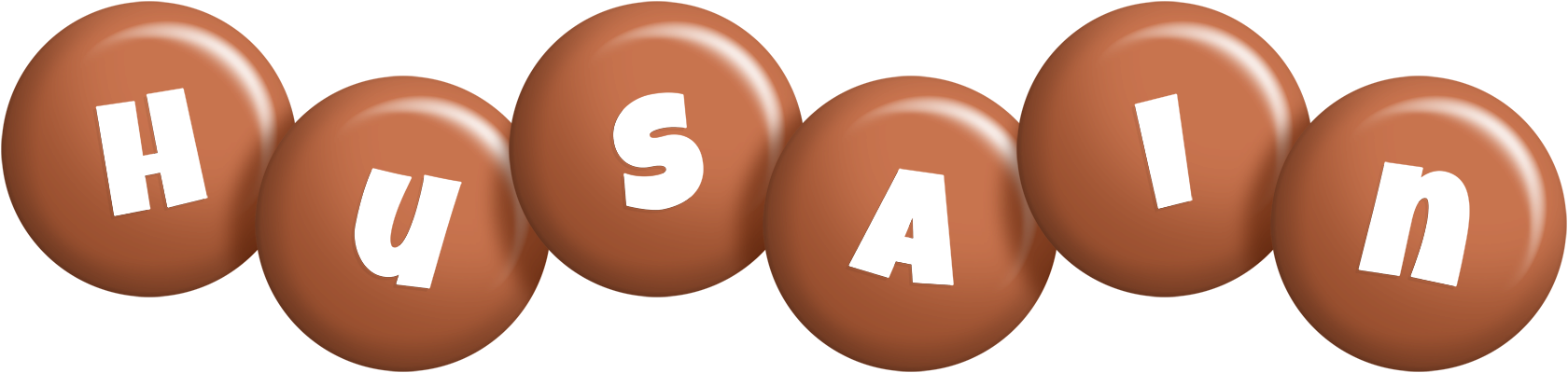 Husain candy-brown logo