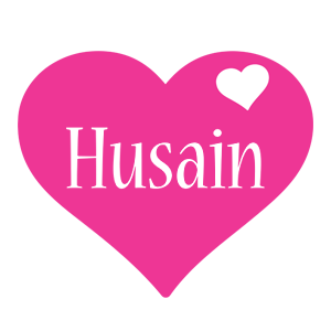 Husain love-heart logo