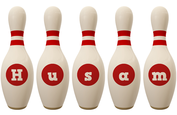 Husam bowling-pin logo