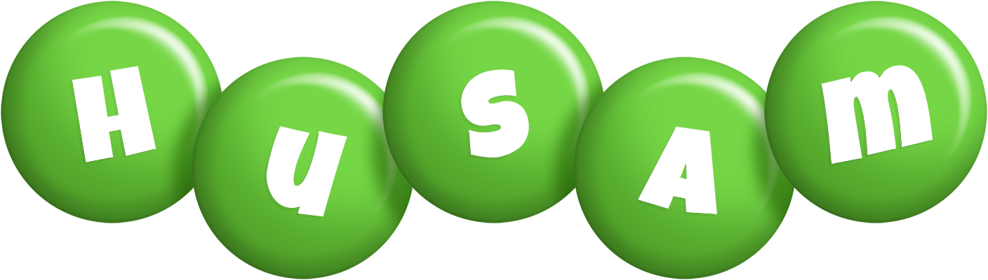 Husam candy-green logo