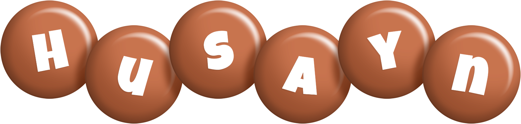 Husayn candy-brown logo