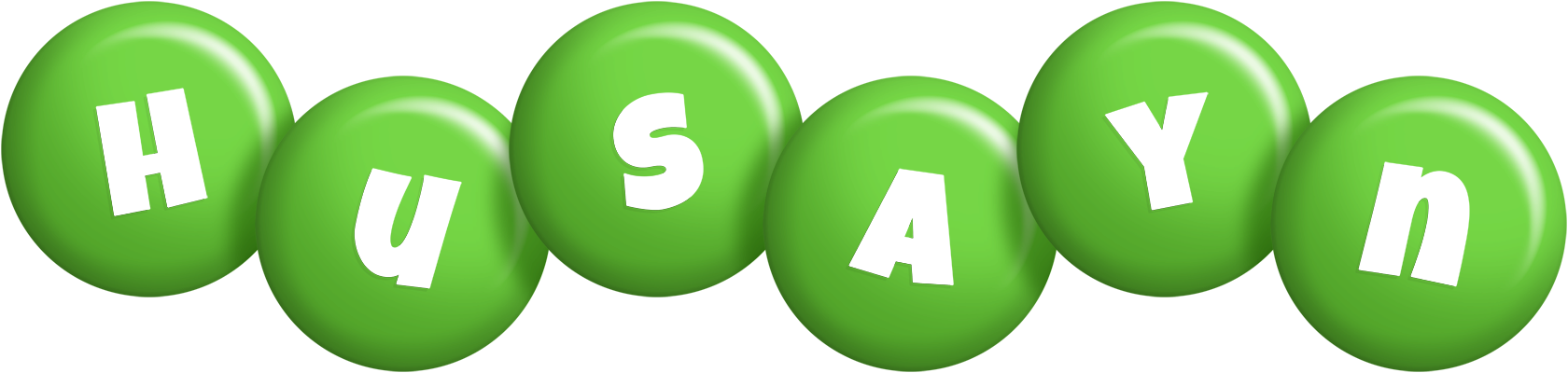 Husayn candy-green logo