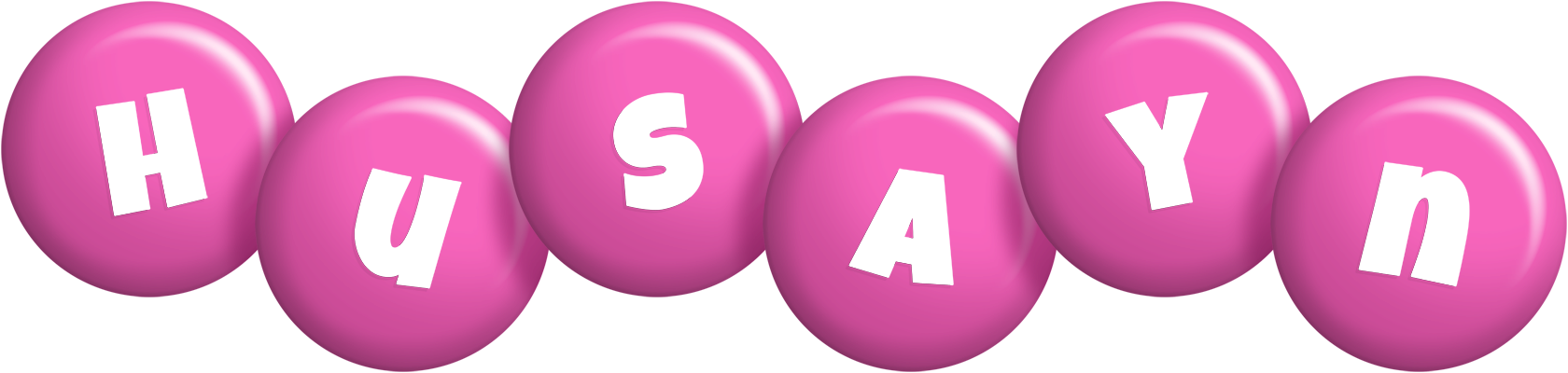 Husayn candy-pink logo