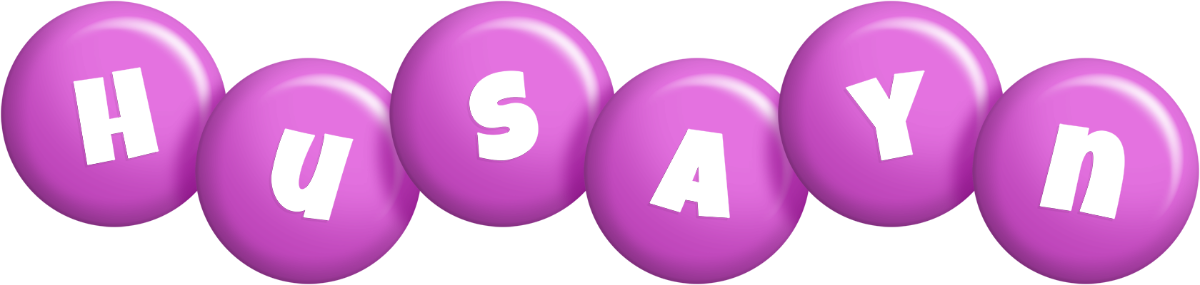 Husayn candy-purple logo