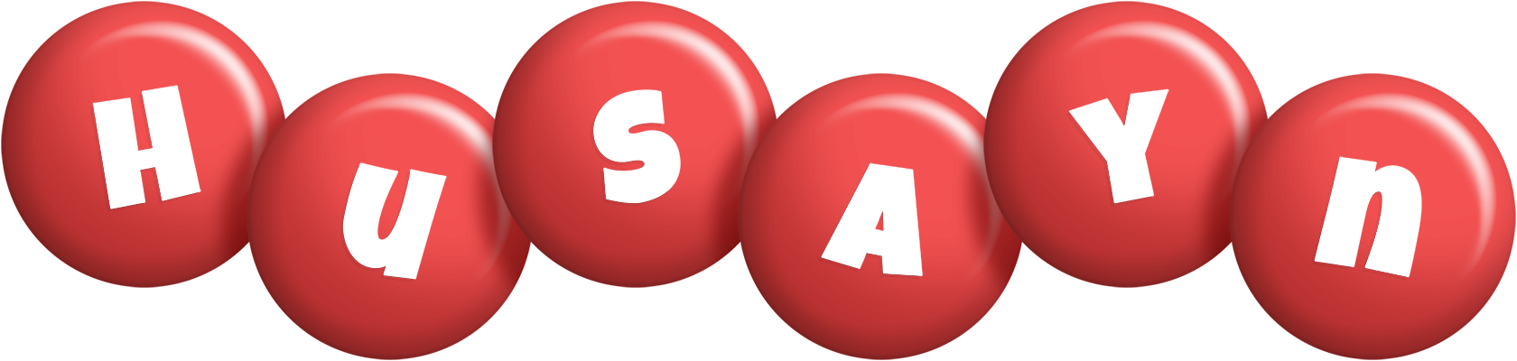 Husayn candy-red logo