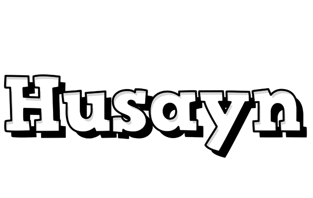 Husayn snowing logo