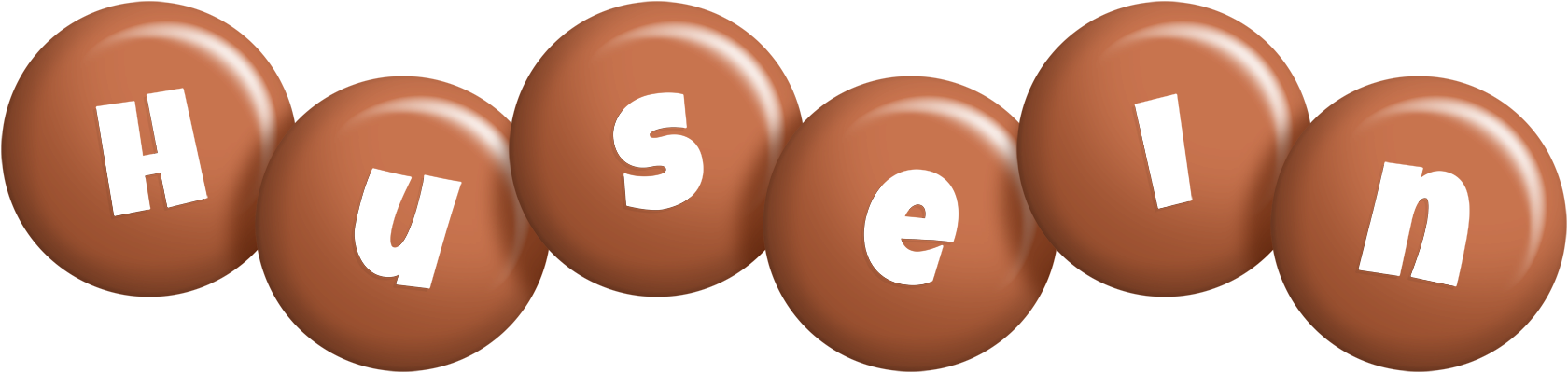 Husein candy-brown logo