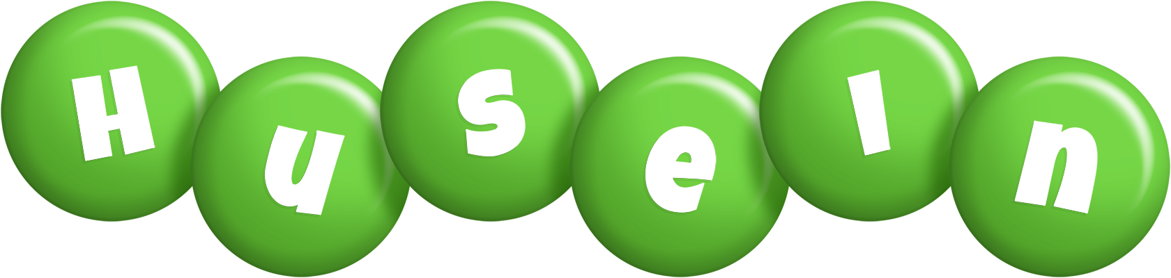 Husein candy-green logo