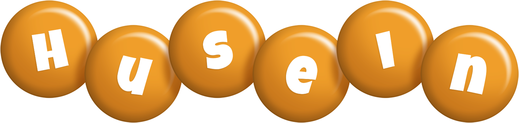 Husein candy-orange logo