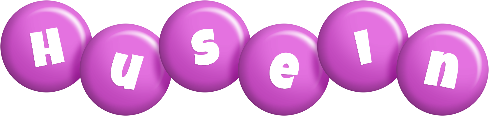 Husein candy-purple logo