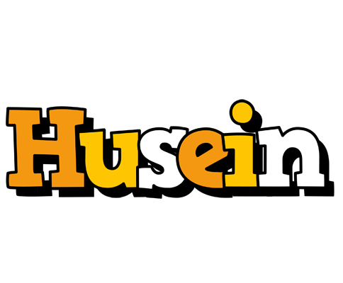 Husein cartoon logo