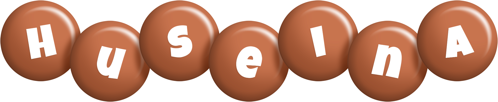 Huseina candy-brown logo