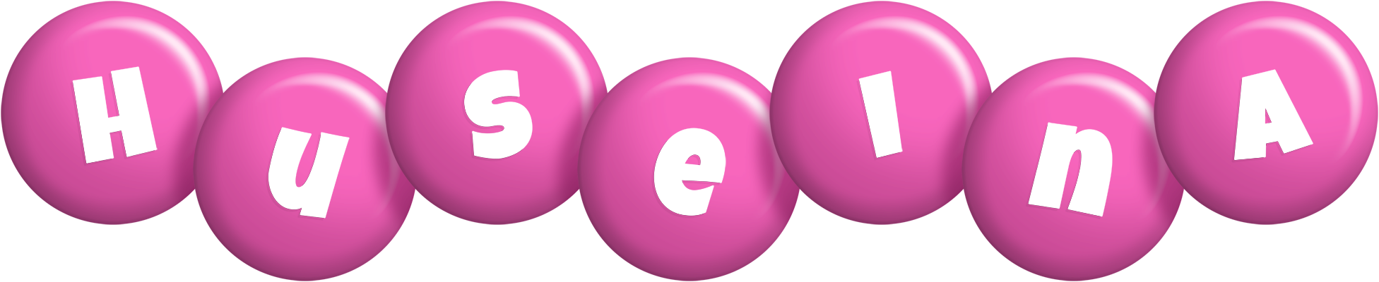 Huseina candy-pink logo