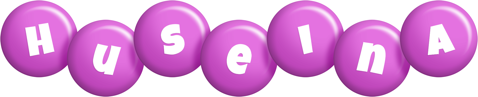 Huseina candy-purple logo