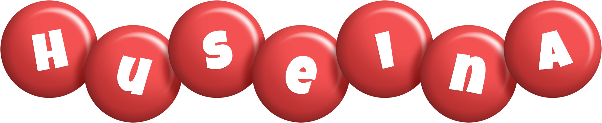 Huseina candy-red logo