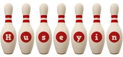 Huseyin bowling-pin logo