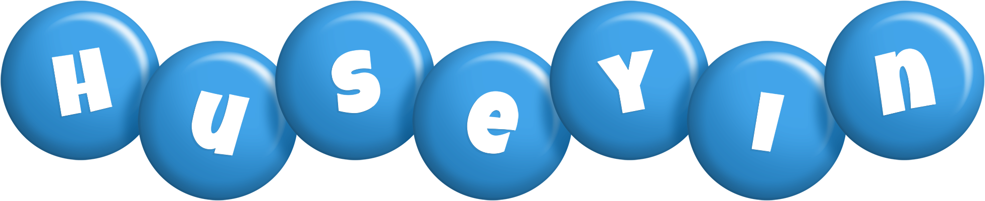 Huseyin candy-blue logo