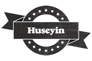 Huseyin grunge logo