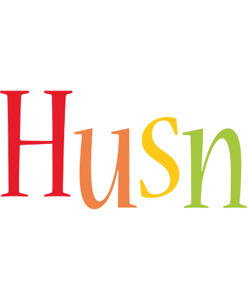 Husn birthday logo