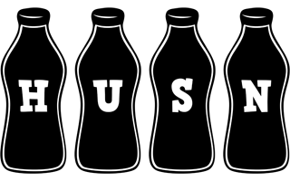 Husn bottle logo