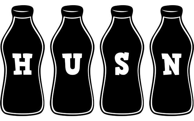 Husn bottle logo