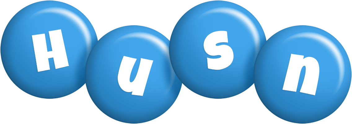 Husn candy-blue logo