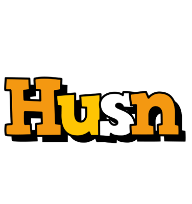 Husn cartoon logo