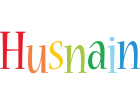 Husnain birthday logo